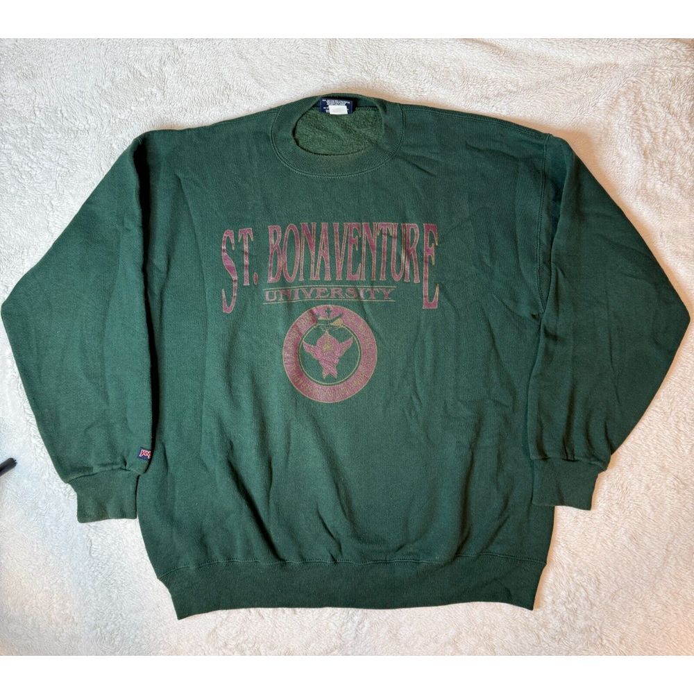 Vintage St Bonaventure University Crewneck Sweatshirt XL‎ Jansport